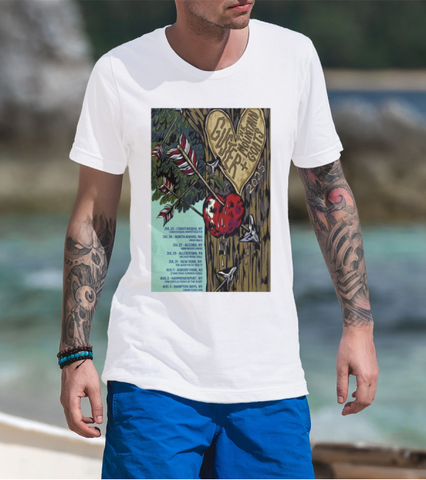 Guster The Mountain Goats Tour 2025 Dates Chautauqua Amphitheater Arrowood Farms Archer Music Hall T-Shirt