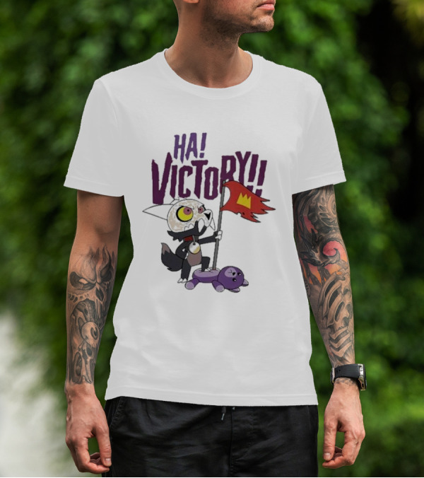 The Owl House Ha Victory King Character And Plush Toy Scene T-Shirt