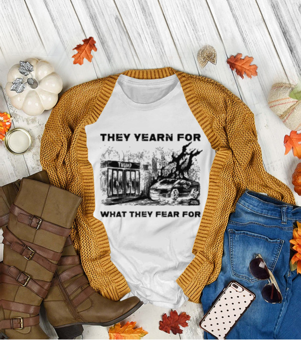 They Yearn For What They Fear For Haunted House With Ghostly Elements T-Shirt