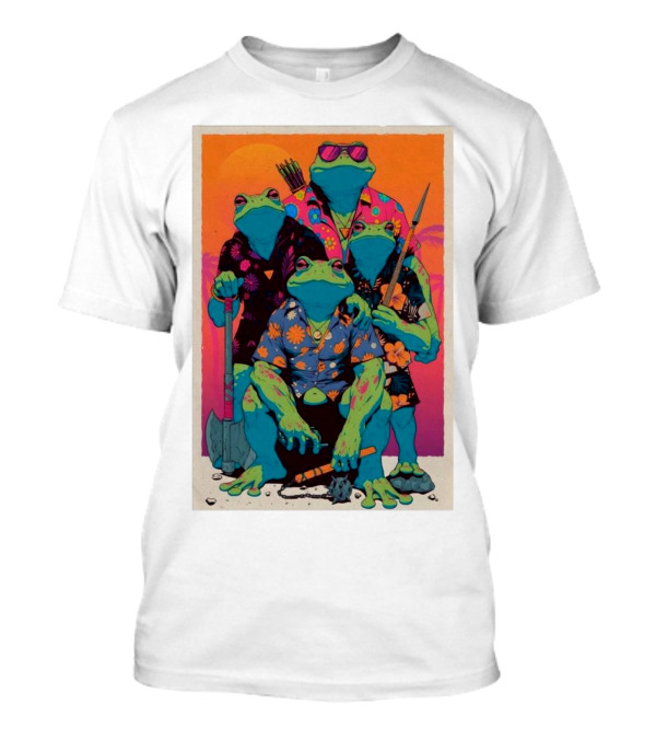 The PUNK FROGS Exotic Tropical Adventure Quartet T-Shirt