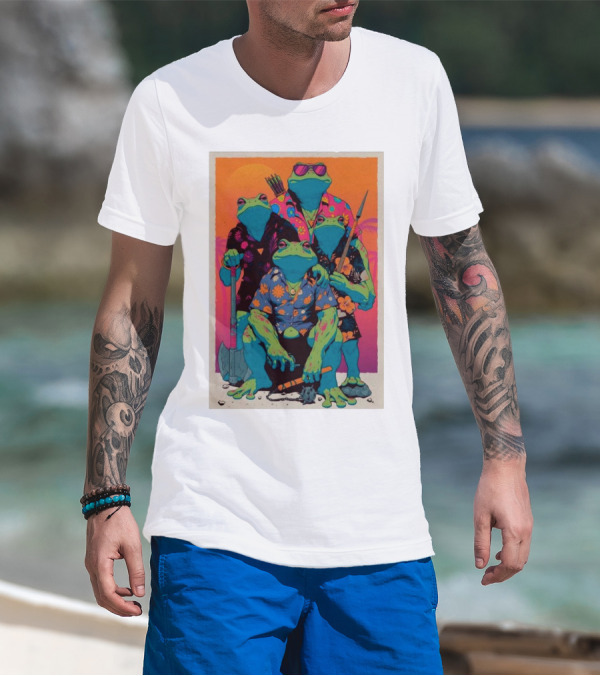 The PUNK FROGS Exotic Tropical Adventure Quartet T-Shirt