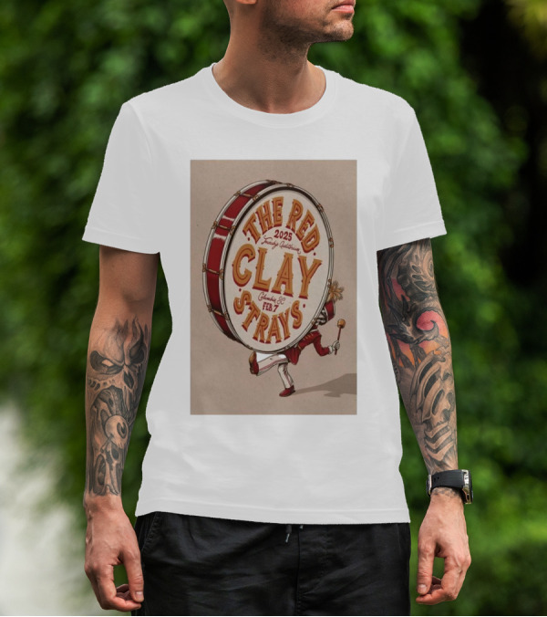 The Red Clay Strays 2025 Township Auditorium Columbia SC Feb 7 T-Shirt