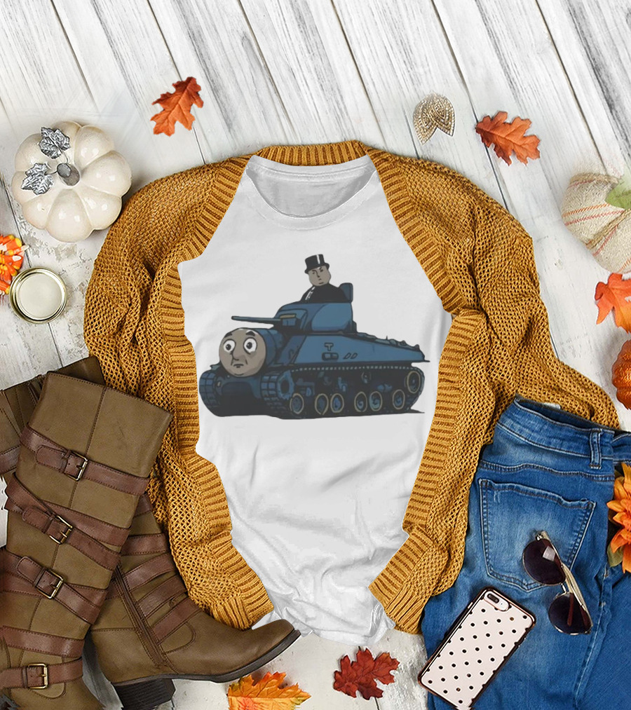 Thomas The Tank Engine and Sir Topham Hatt Tank Fusion Funny T-Shirt