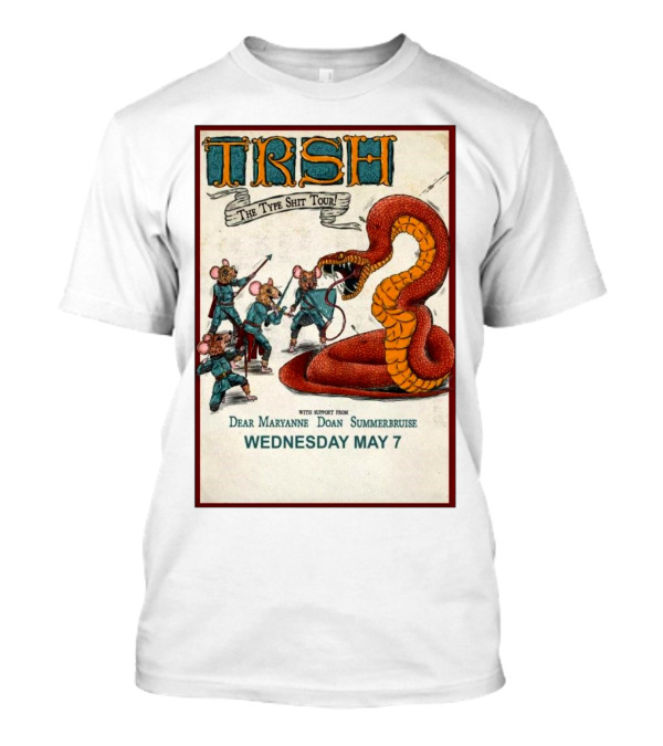 TRSH The Type Shit Tour May 7 With Dear Maryanne Doan Summerbruise T-Shirt