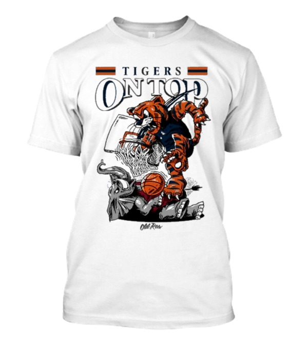 Tigers On Top Auburn Tigers Vs Alabama Crimson Tide Basketball 2025 T-Shirt