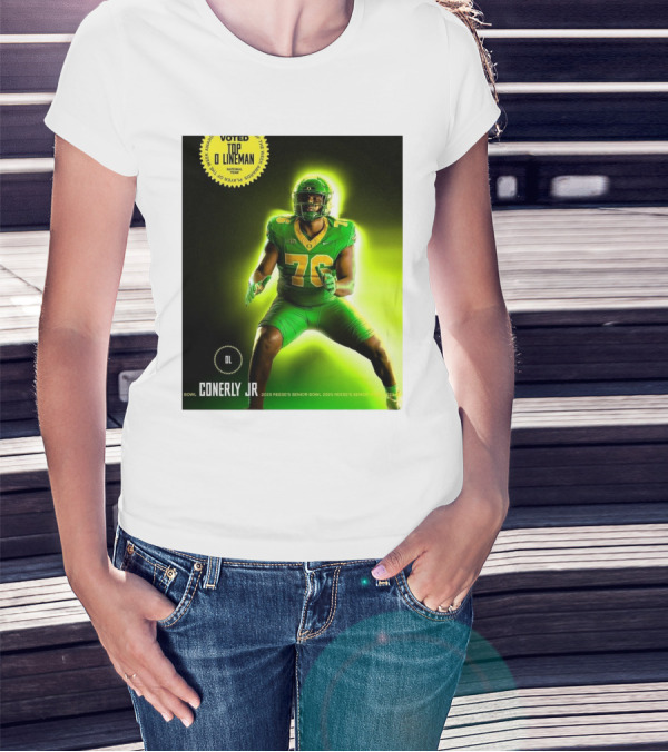 Voted Top Lineman Josh Conerly Jr 2025 Reese's Senior Bowl Oregon Ducks Football T-Shirt