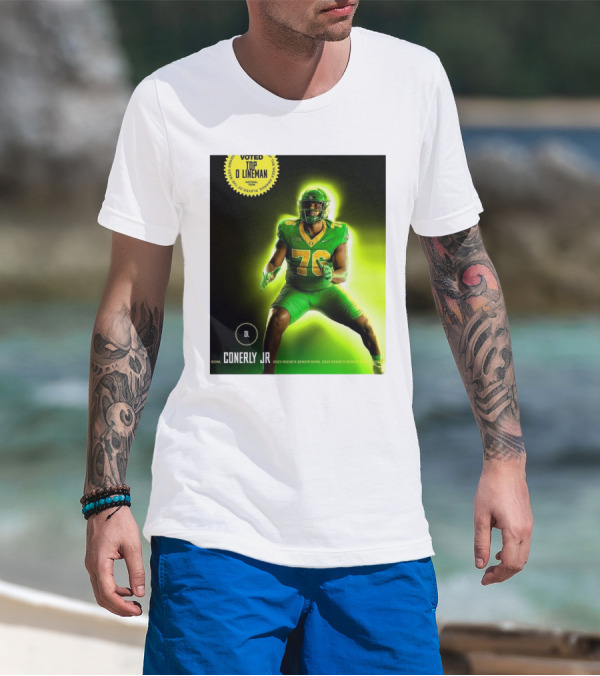 Voted Top Lineman Josh Conerly Jr 2025 Reese's Senior Bowl Oregon Ducks Football T-Shirt