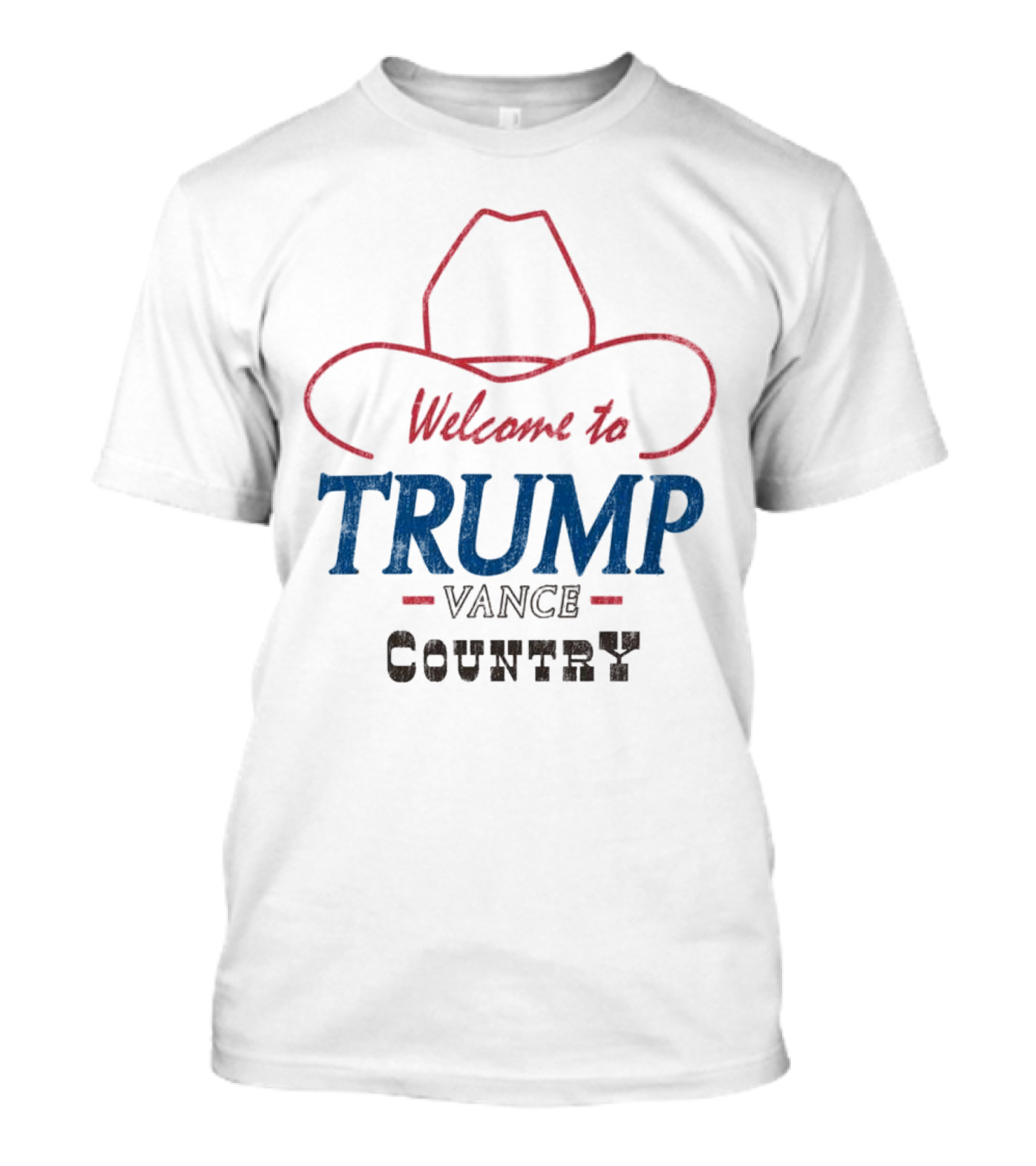 Welcome To Trump Vance Country Cowboy Hat Edition T-Shirt