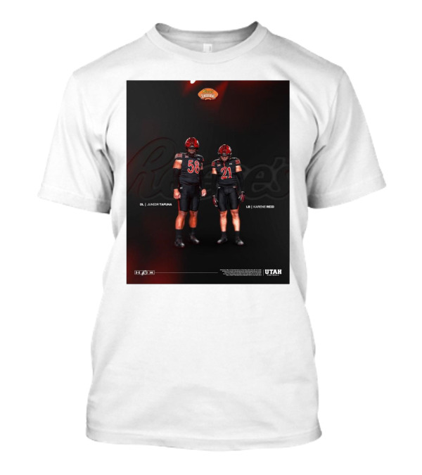 Reese's Senior Bowl Junior Tafuna Karene Reid Utah 2025 Utes Football T-Shirt