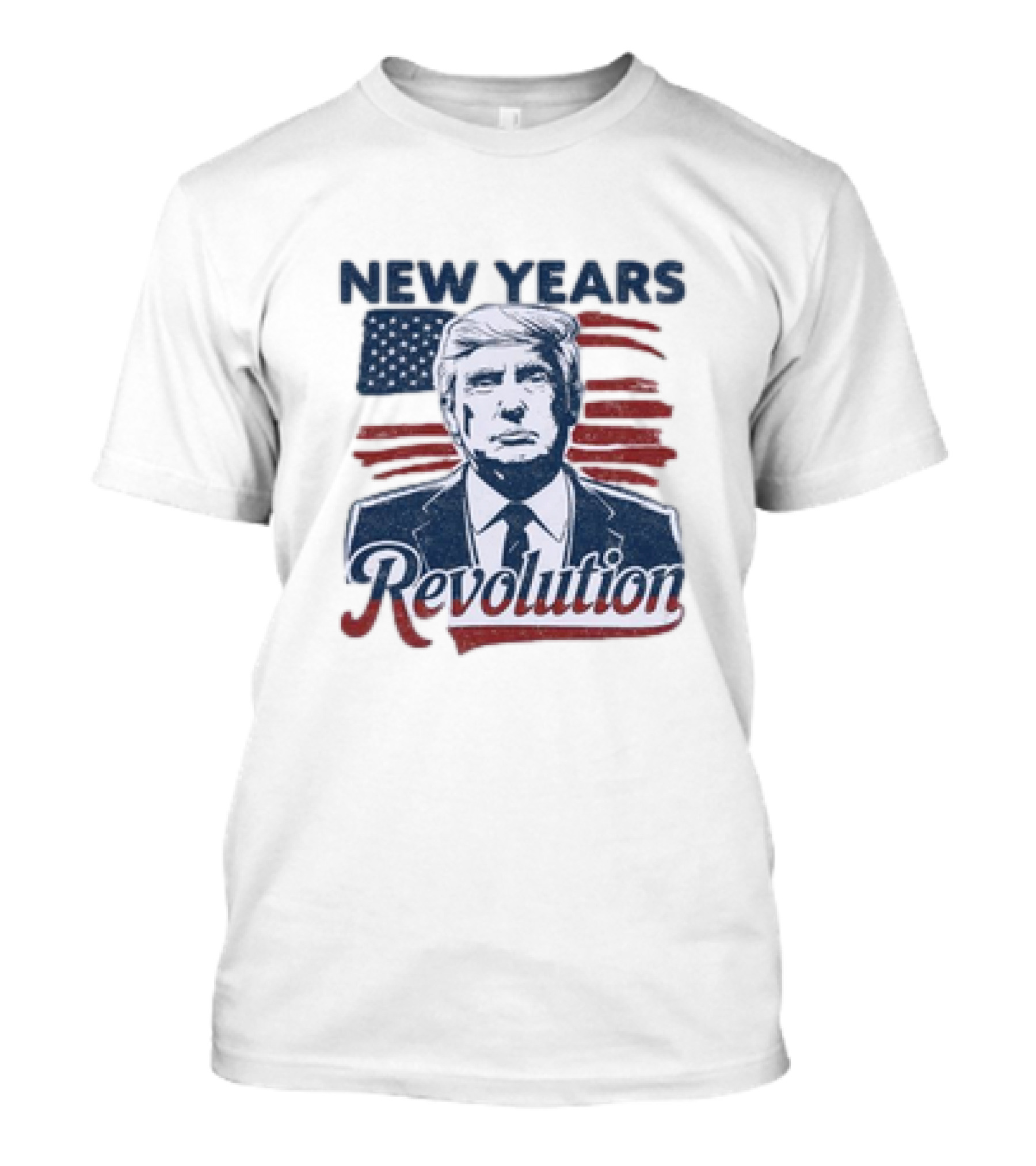 Trump New Years Revolution American Flag Theme T-Shirt