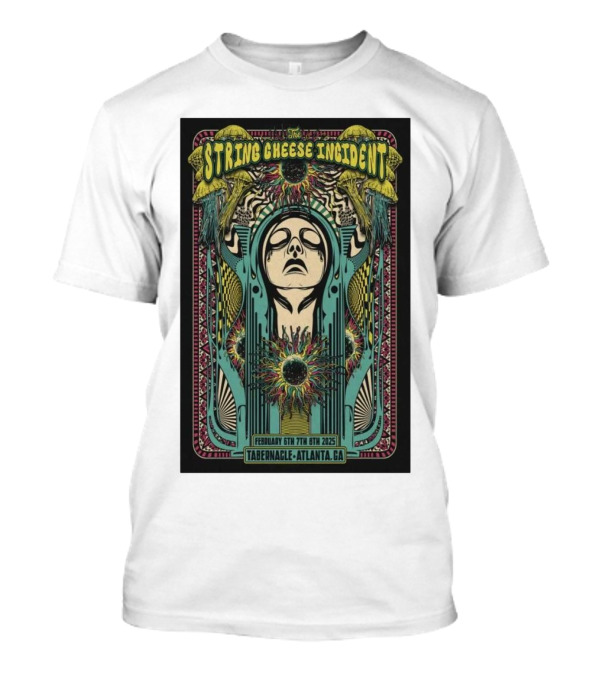 String Cheese Incident February 6-8 2025 Tabernacle Atlanta GA Psychedelic Design T-Shirt