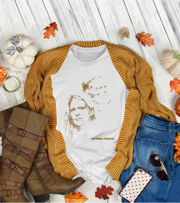 The Swell Season Natural Outline Face Design T-Shirt