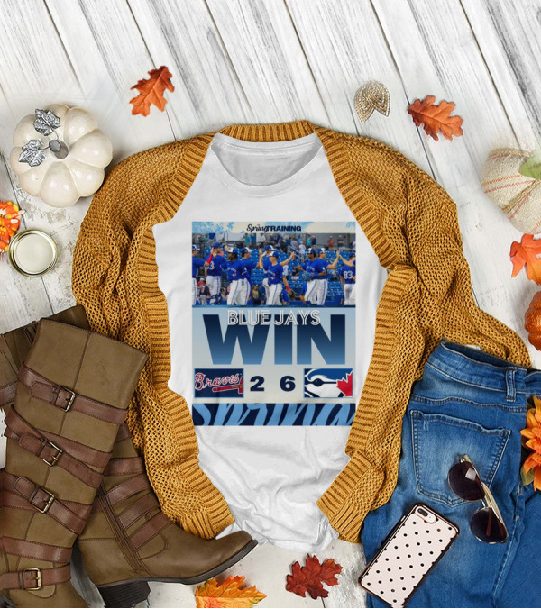 Blue Jays Win Over Braves 6-2 Spring Training T-Shirt