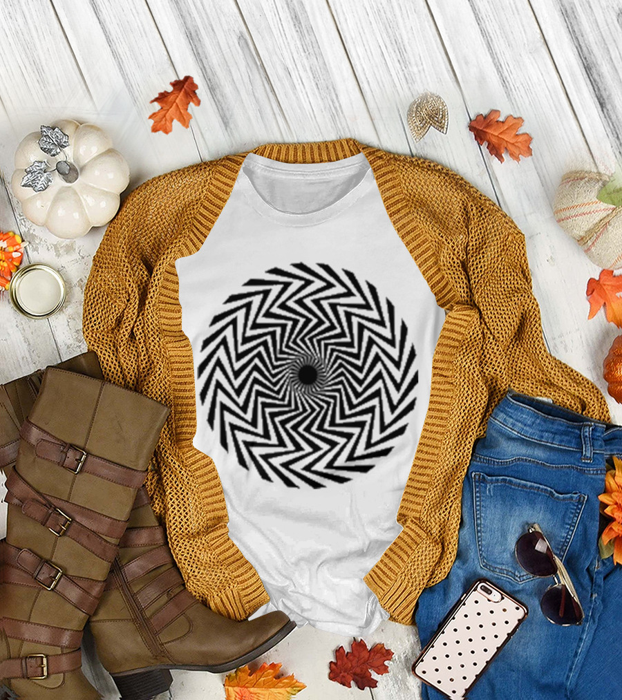 The Who X Modfather Black Spiral Union Jack British Mod Target T-Shirt