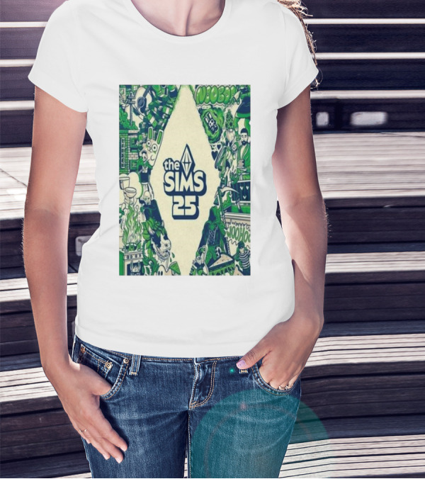 Various The Sims 25th Anniversary Woohoo Plumbob Nooboo T-Shirt