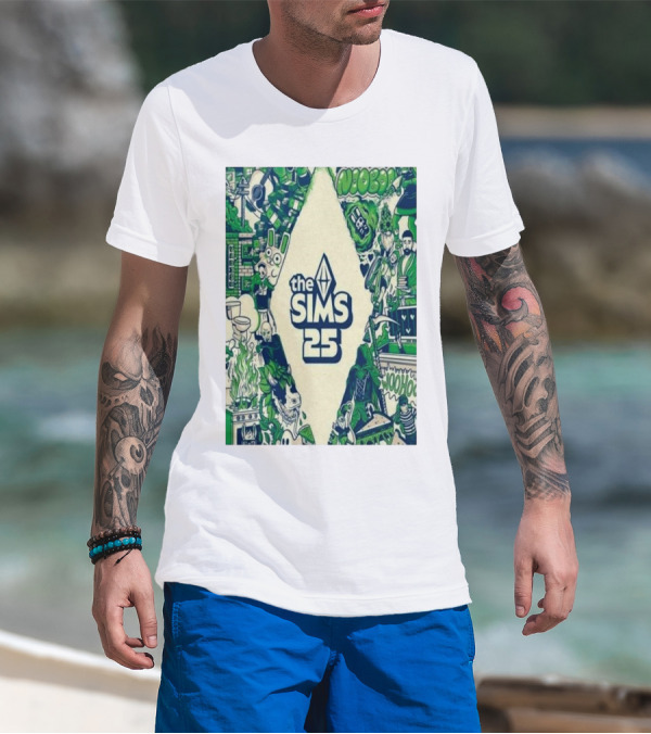Various The Sims 25th Anniversary Woohoo Plumbob Nooboo T-Shirt