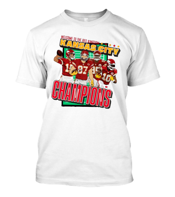 Welcome To The Red Kingdom Kansas City Champions Vintage Players T-Shirt