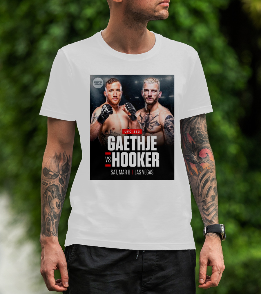 UFC 313 Gaethje Vs Hooker Sat Mar 8 Las Vegas ESPN MMA T-Shirt