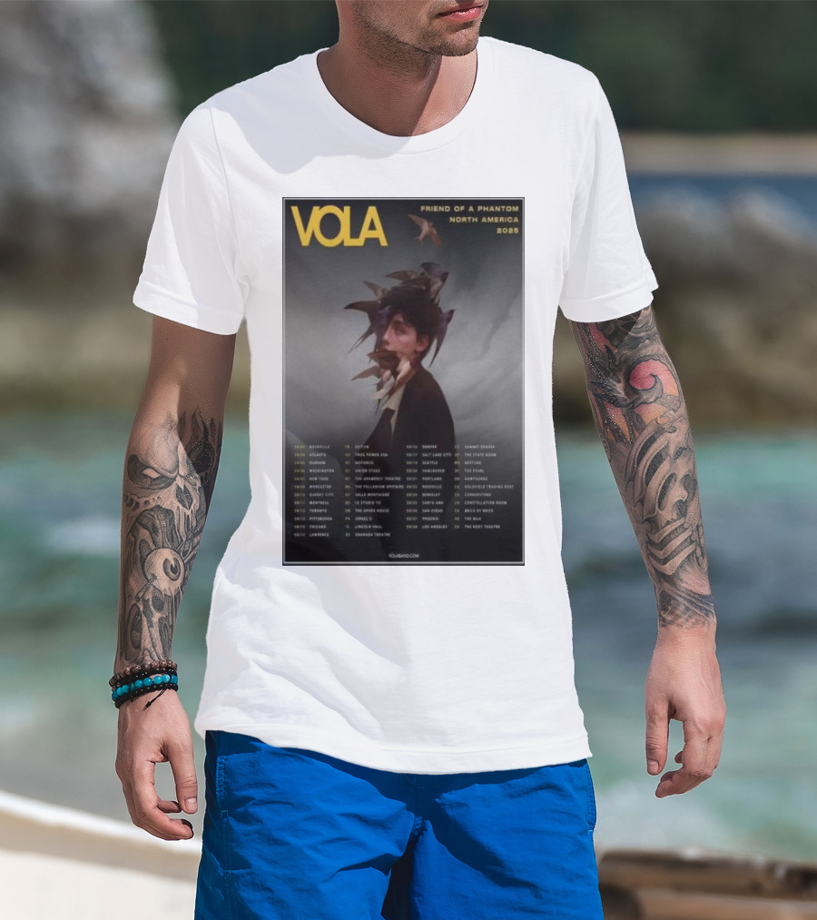 Vola Friend Of A Phantom North America Tour 2025 Dates And Locations T-Shirt