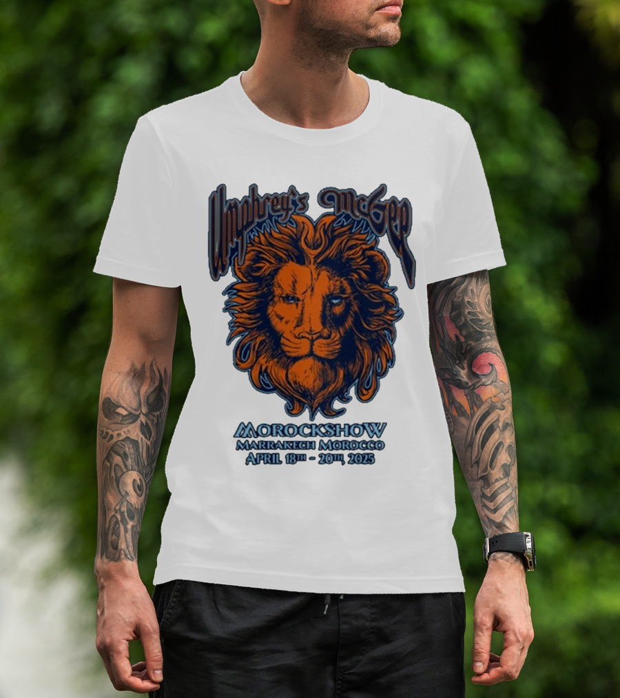 Umphrey’s McGee Morockshow Marrakech Morocco April 18th-20th 2025 Lion Art T-Shirt