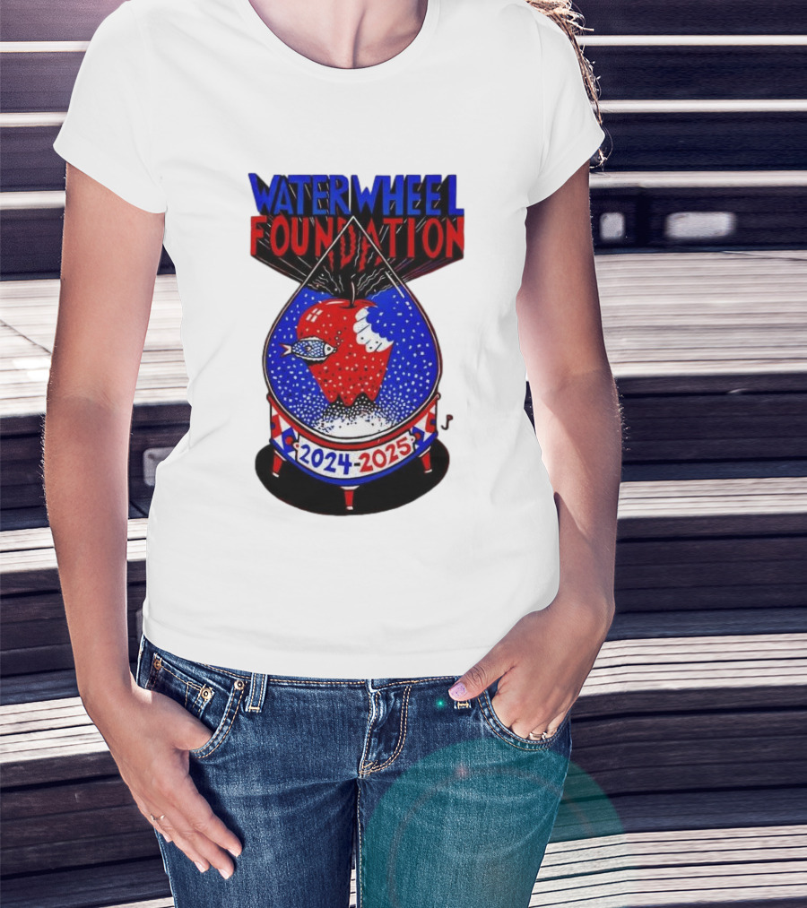 Waterwheel Foundation New York Madison Square Garden 2024-2025 Apple Fish T-Shirt