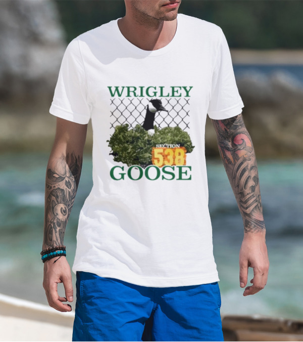 Wrigley Goose Section 538 Chicago Cubs Stadium Fan Apparel T-Shirt