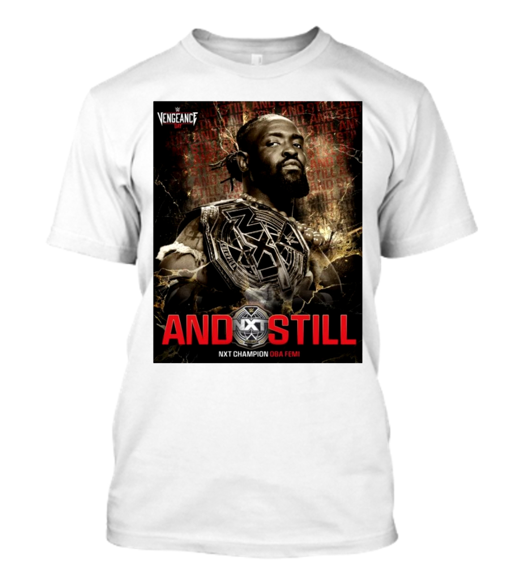 WWE Vengeance Day And Still NXT Champion Oba Femi NXT T-Shirt
