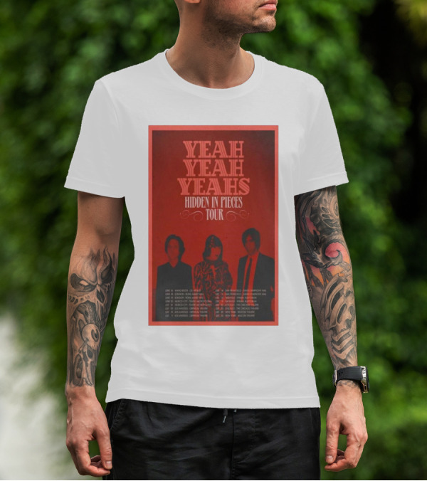 Yeah Yeah Yeahs Hidden In Pieces Tour June July 2025 Manchester Los Angeles Berlin Mexico City T-Shirt