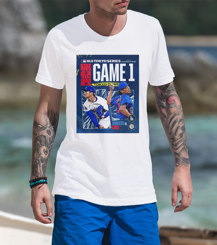 MLB Tokyo Series Game 1 Tokyo Dome Dodgers Vs Cubs Yoshinobu Yamamoto Shota Imanaga T-Shirt