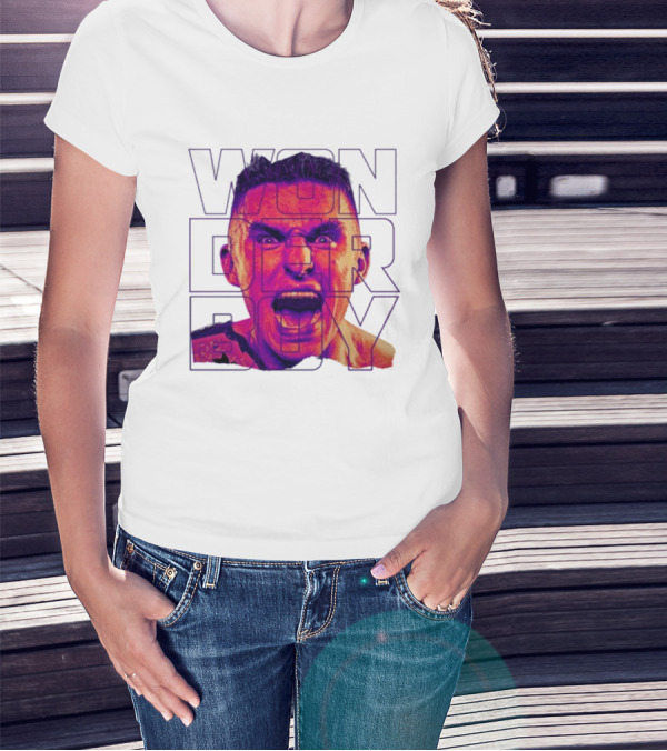 Wonderboy Brian Morris Deranged Bold Typography Expression T-Shirt