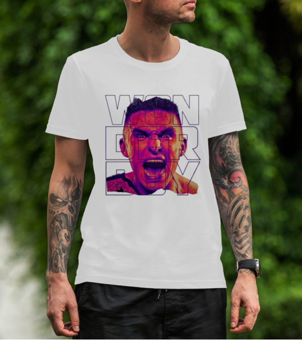 Wonderboy Brian Morris Deranged Bold Typography Expression T-Shirt