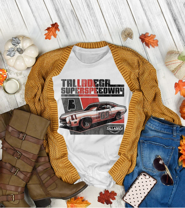 Talladega Superspeedway 69 Retro Racecar Design T-Shirt
