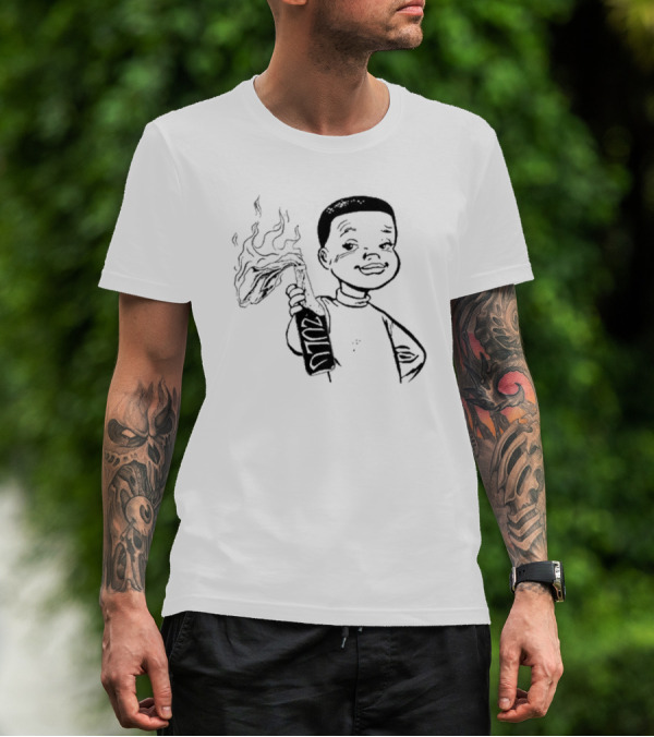 Zulu One Way Or Another Molotov Character Drawing T-Shirt