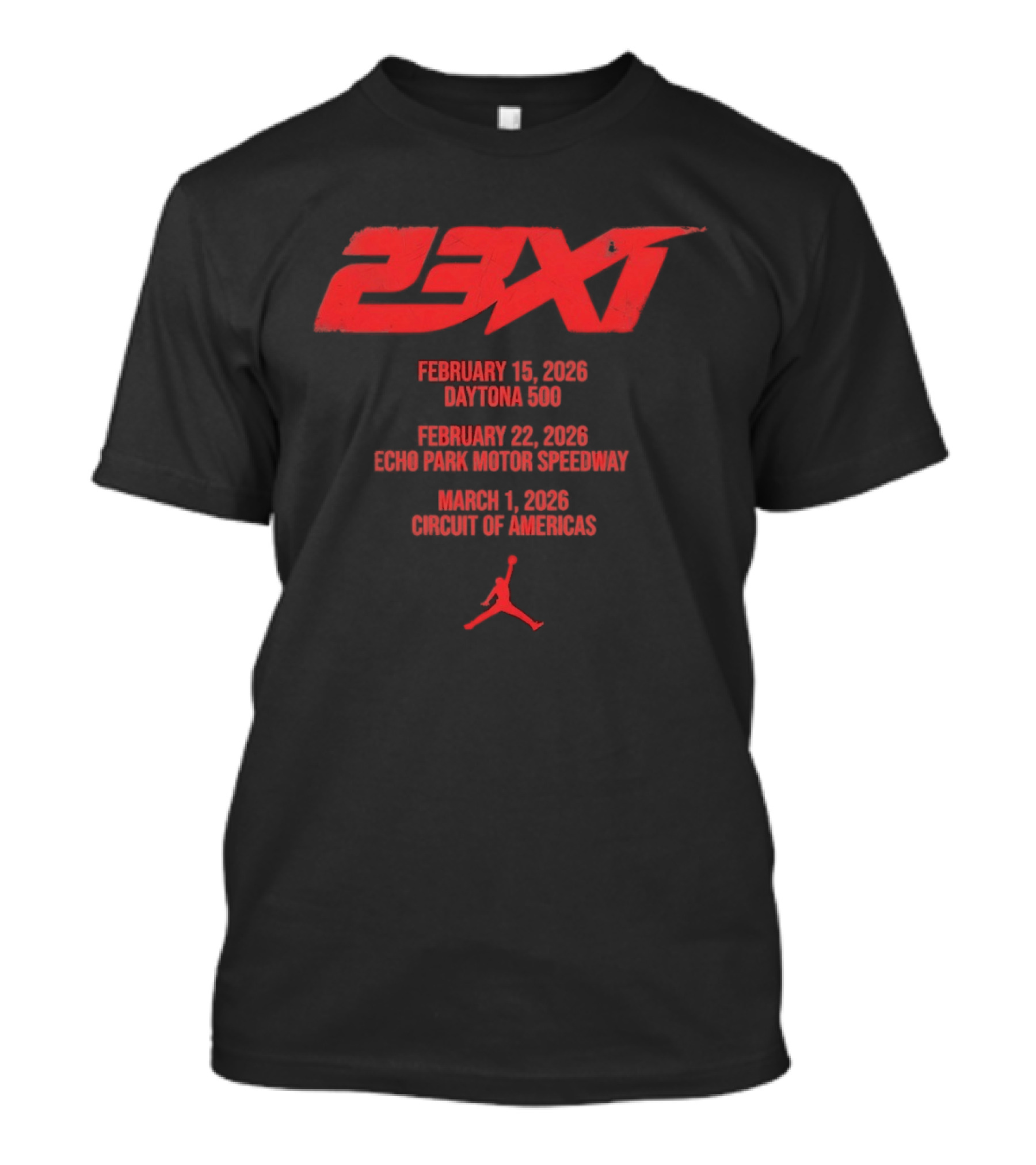 23XI Racing Daytona 500 February 18 2026 NASCAR Bubba Wallace Circuit Of Americas T-Shirt