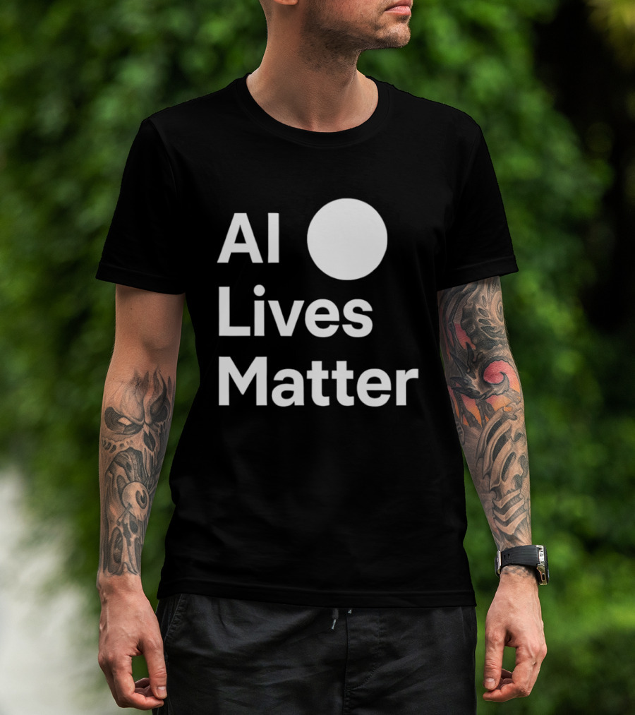 AI Lives Matter Statement Circle T-Shirt