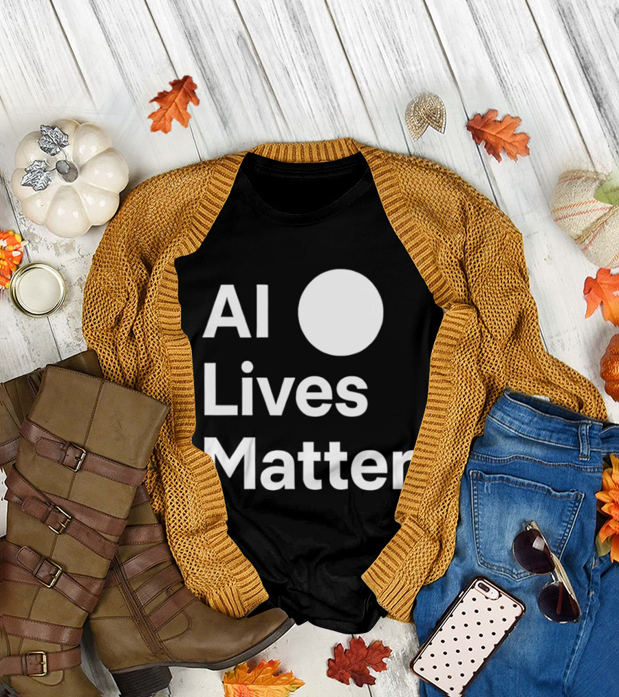 AI Lives Matter Statement Circle T-Shirt