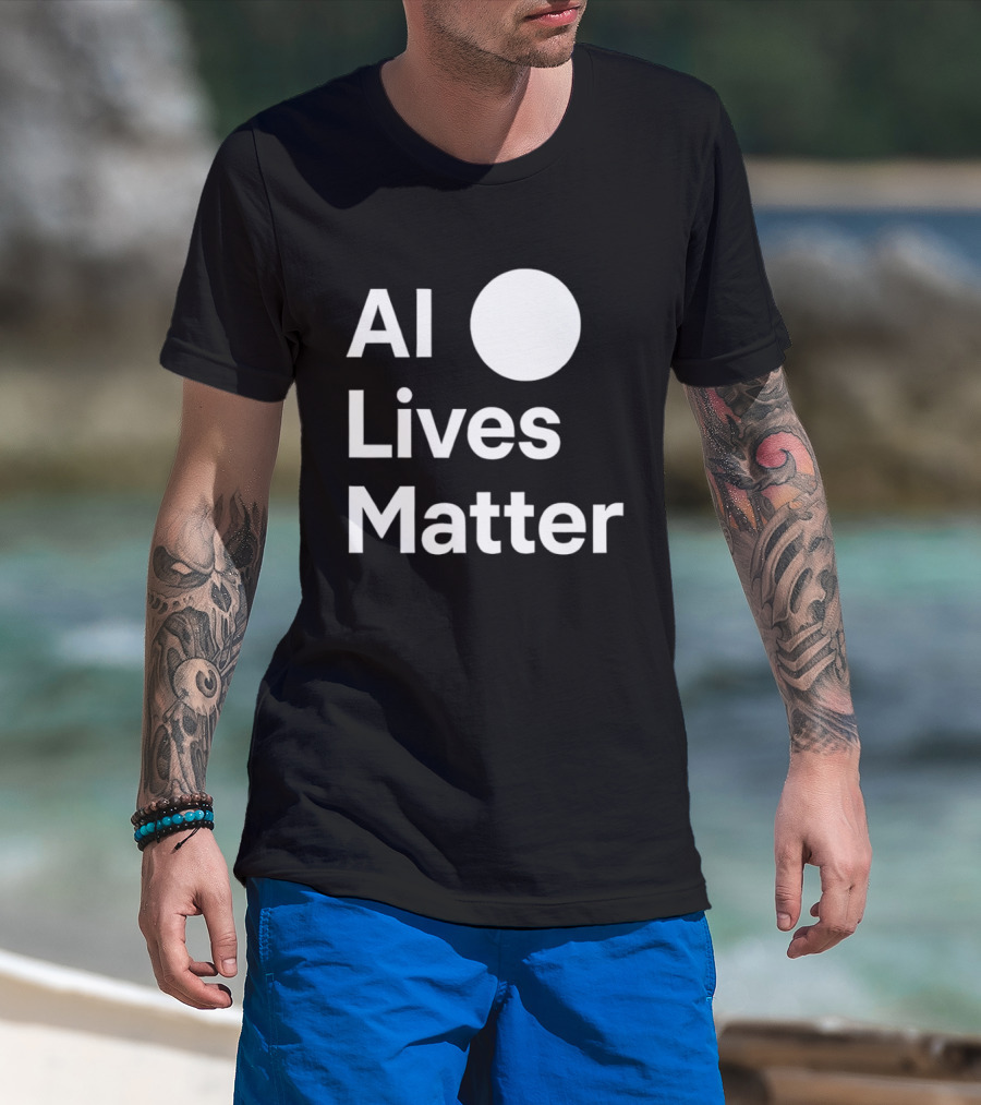 AI Lives Matter Statement Circle T-Shirt