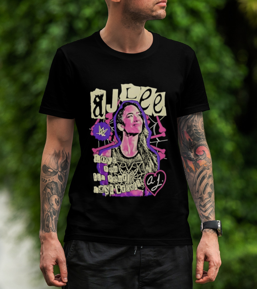 AJ Lee Love You Til Your Last Breath Star Power Heart T-Shirt