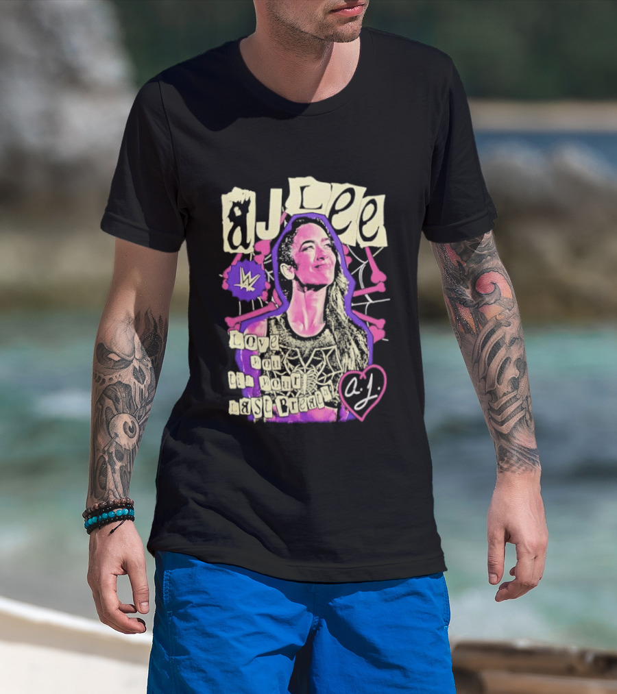 AJ Lee Love You Til Your Last Breath Star Power Heart T-Shirt