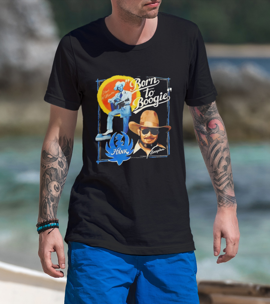Hank Williams Bocephus Born To Boogie Music Legends T-Shirt