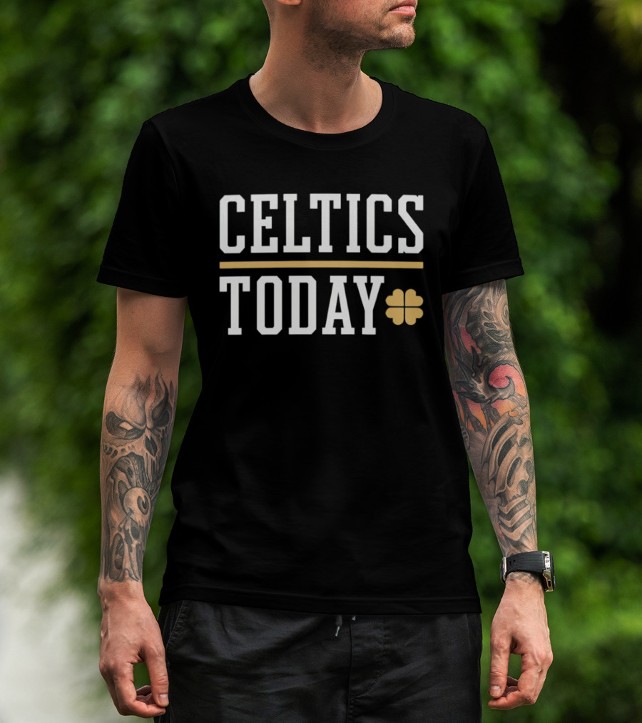 Celtics Today Four Leaf Clover T-Shirt