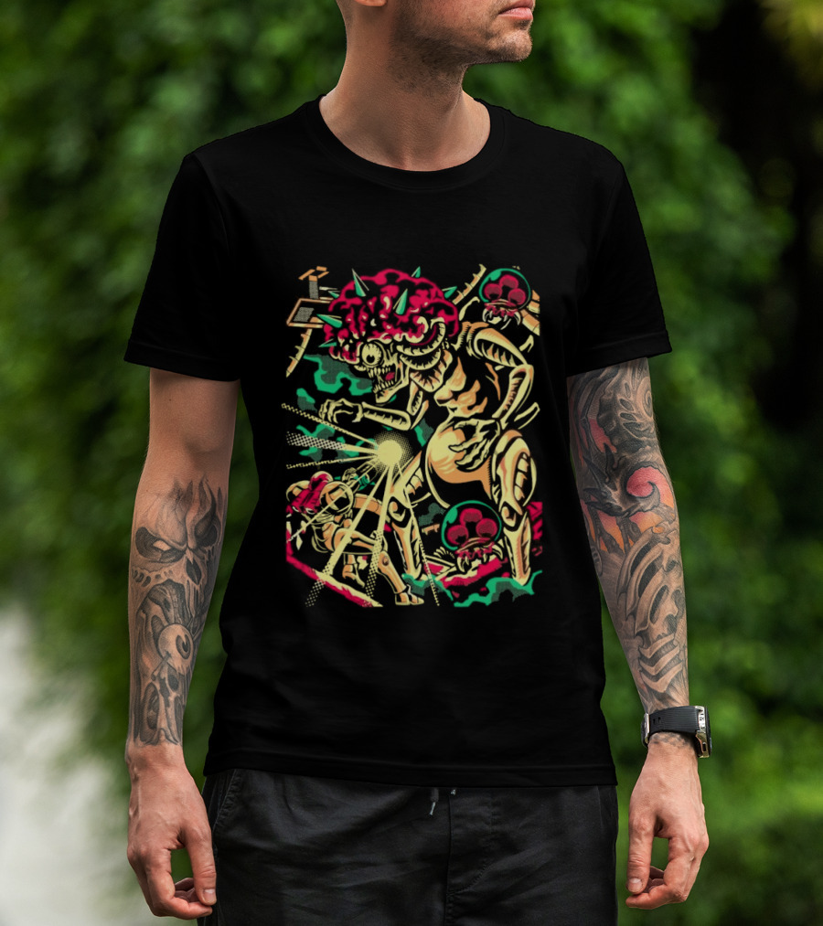 Arace Rampage Energetic Monster Battle Explosion T-Shirt
