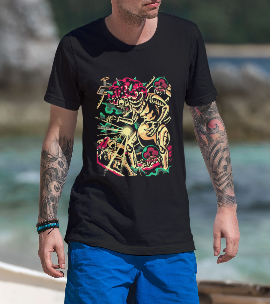 Arace Rampage Energetic Monster Battle Explosion T-Shirt