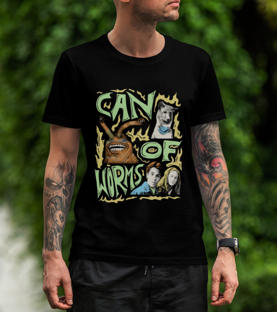 Can Of Worms Alien Dog Barnabus Movie Character Scene T-Shirt