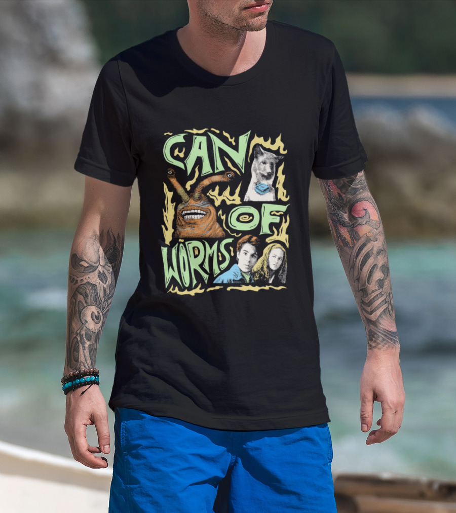 Can Of Worms Alien Dog Barnabus Movie Character Scene T-Shirt