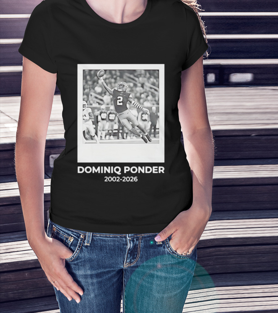 DOMINIQ PONDER 2002 2026 RIP Memory In Colorado Buffaloes Football T-Shirt