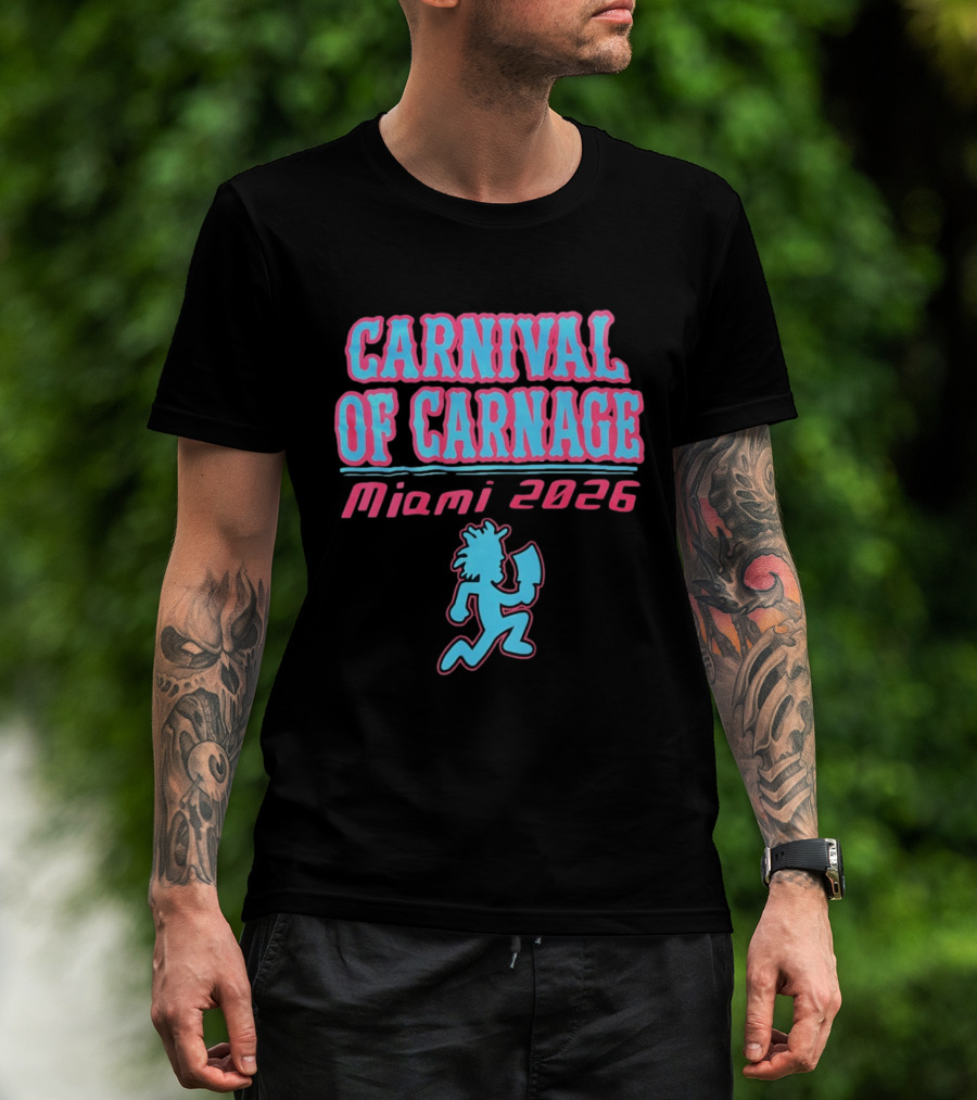 Carnival Of Carnage Miami 2026 Hatchet Man T-Shirt
