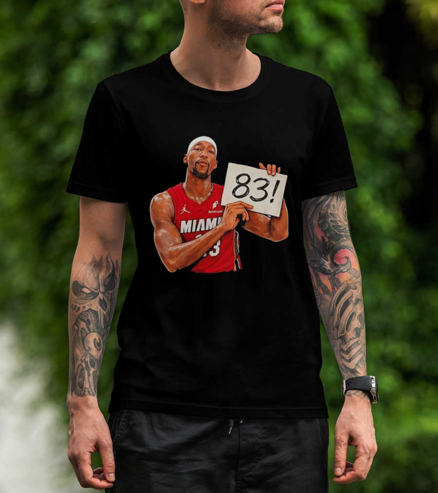 Bam Adebayo Miami Heat 83 Point Game Sign T-Shirt