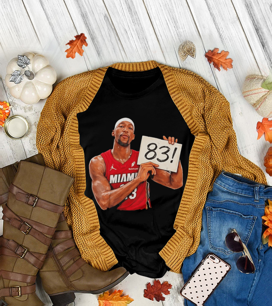 Bam Adebayo Miami Heat 83 Point Game Sign T-Shirt