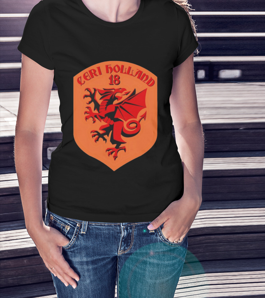 Ceri Holland 18 Red Dragon T-Shirt